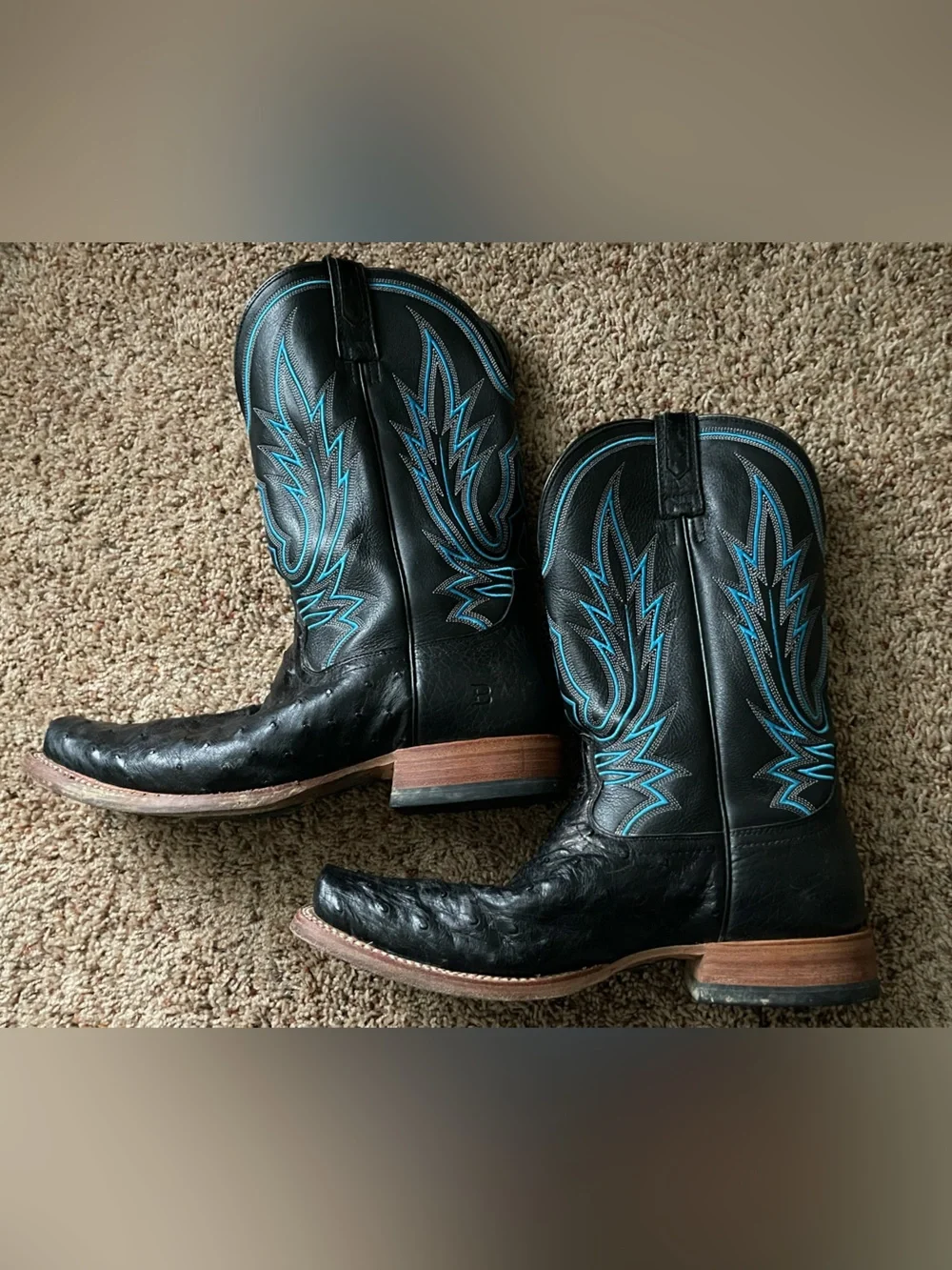 Ariat Relentless Trevor Brazile Full Quill Ostrich Cowboy boot